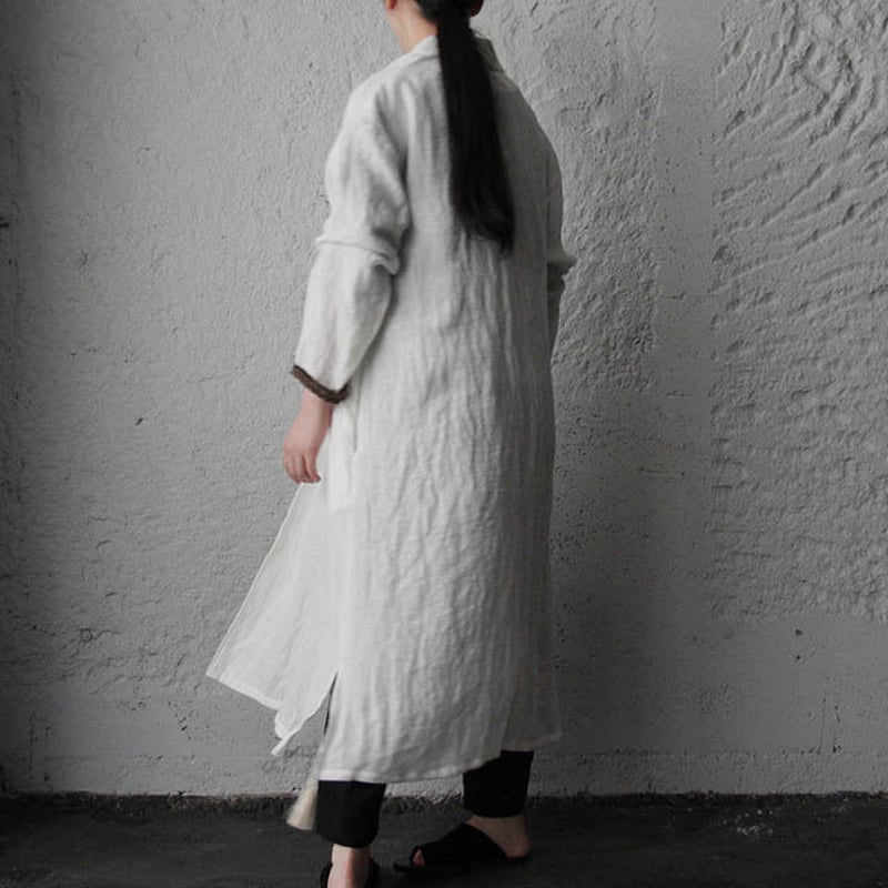 Tabrik linen robe (white) | nii-B | WEBSHOP