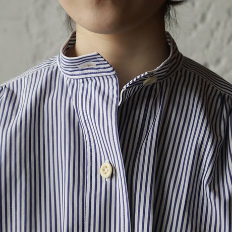 NOTA la matin blouse (white x blue)