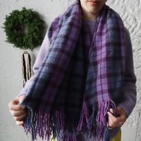 R&D.M.Co-  wool blanket  (purple x blue)