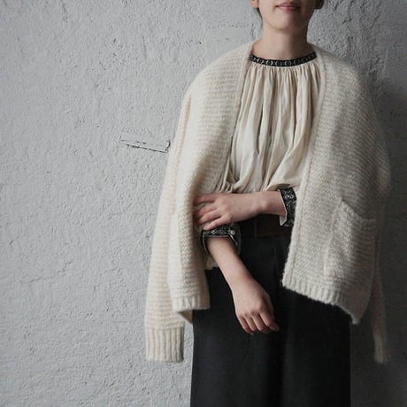 MAISON ANJE knit cardigan offwhite