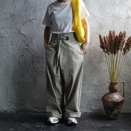 ROVAROVA x .less wrap pants (greige)