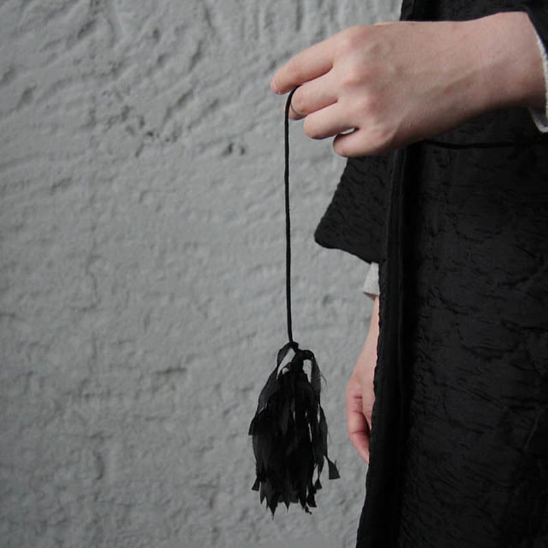TOWAVASE シルクキルトローブ　黒 TOWAVASE silk quilt jacket (black) | nii-B | WE