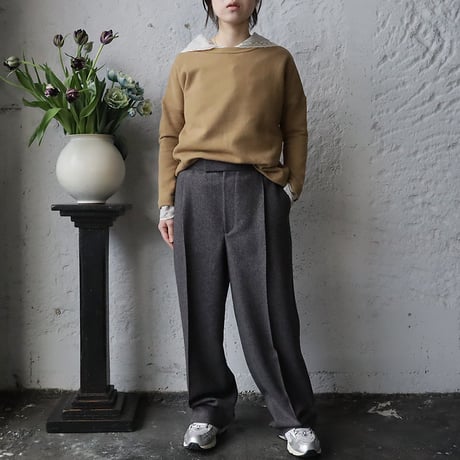 R&D.M.Co- drop shoulder sweat (bluegray/brown/heathergray/black)