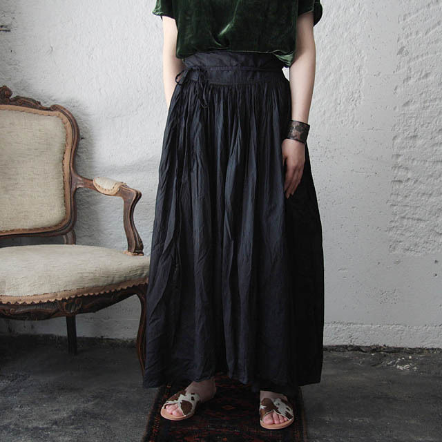 Tabrik gathered skirt (doro-aizome) | nii-B | W