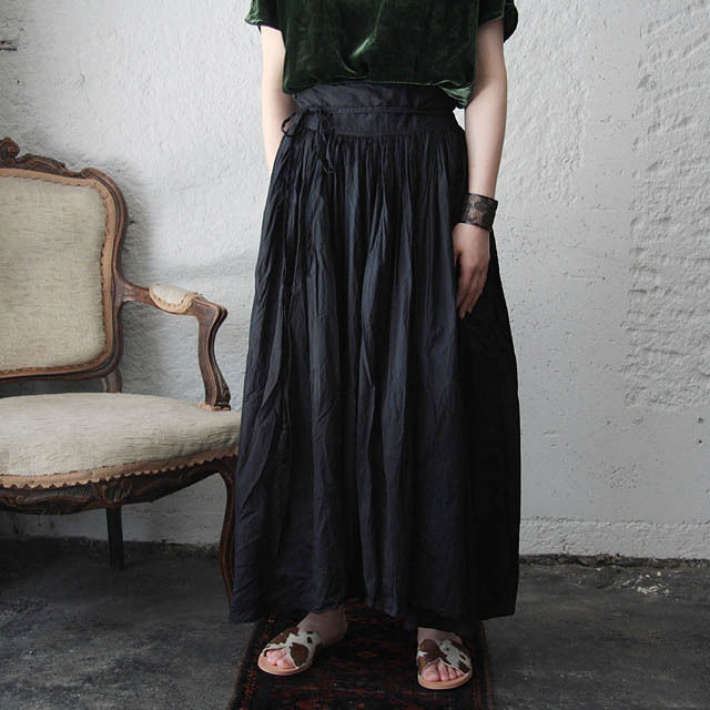 Tabrik gathered skirt (doro-aizome) | nii-B | W...