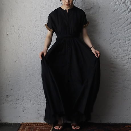 Tabrik fringe dress (black)