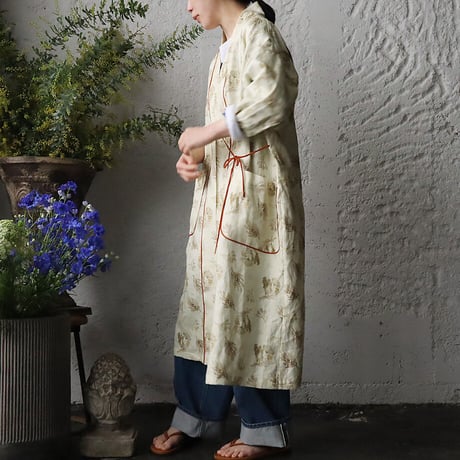TOWAVASE Frais linen robe (beige)