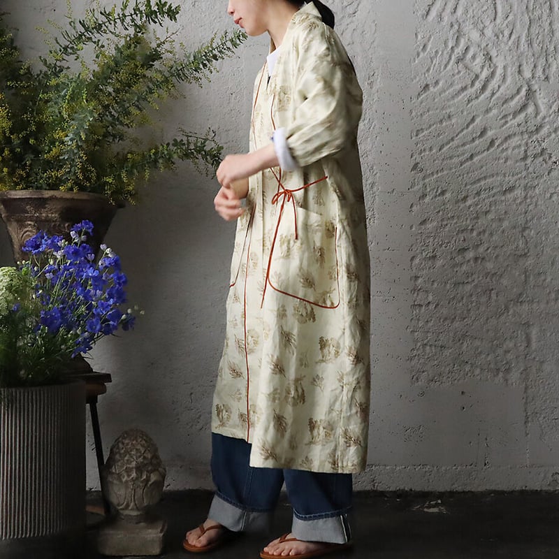 TOWAVASE Frais linen robe (beige) | nii-B | WEB