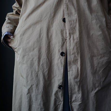 R&D.M.Co- GARMENT DYE soutien collar coat (beige)