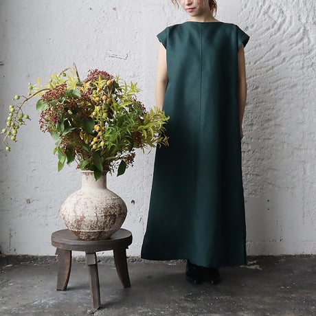 NOTA shoulder dress (dark green)