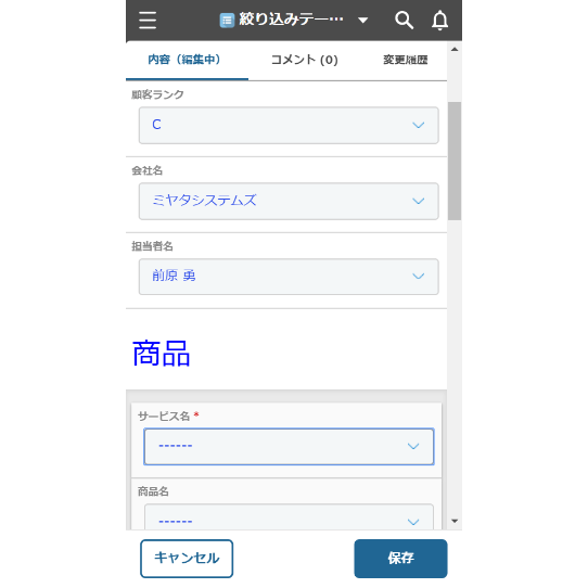 rex0220 項目絞り込みプラグイン Ver.24 試用版 | rex0220