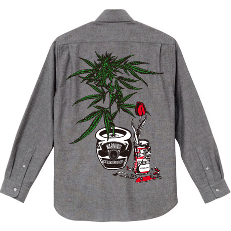 "weed"  Oxford shirt