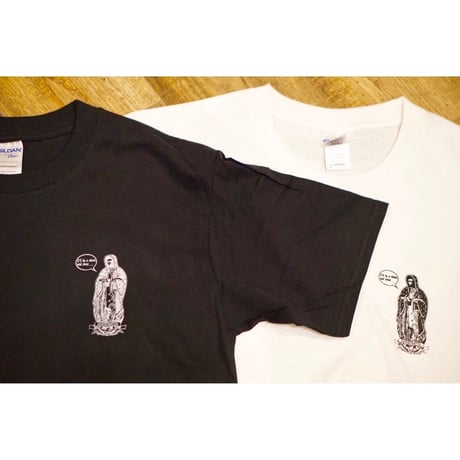 "Guadalupe"   tee    ( Black × White)