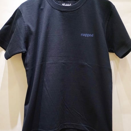 RUGGED "RISING SUN" tee（Black×Navy)