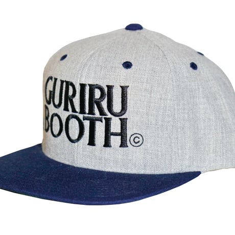 GURIRUBOOTH© "LOGO" snap back (Gray x Navy)