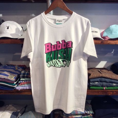 RUGGED green label "Bubba KUSH " highgrade tee (White)