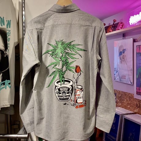 "weed"  Oxford shirt