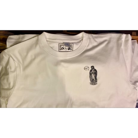 "Guadalupe"   tee    ( Black × White)