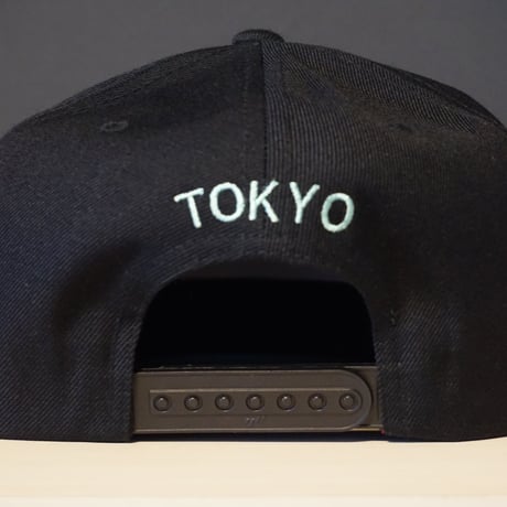 RUGGED "Arch logo" Snap back (Black×Aqua)