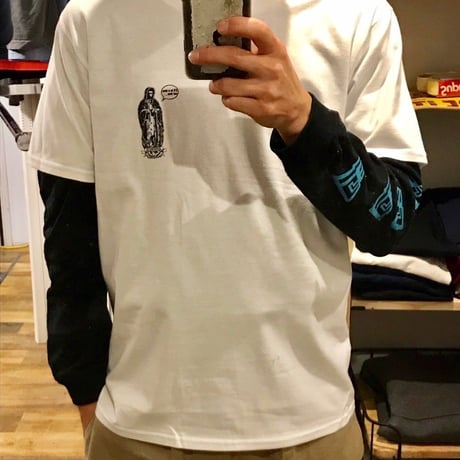 "Guadalupe"   tee    ( Black × White)