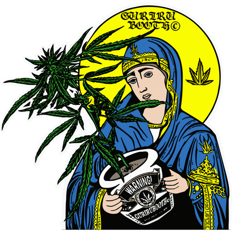 "Saint weed"  tee