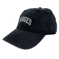 RUGGED ''ARCH LOGO'' adjuster cap (Black Denim)