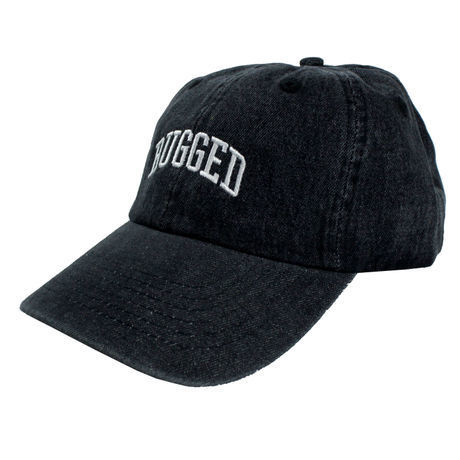 RUGGED ''ARCH LOGO'' adjuster cap (Black Denim)
