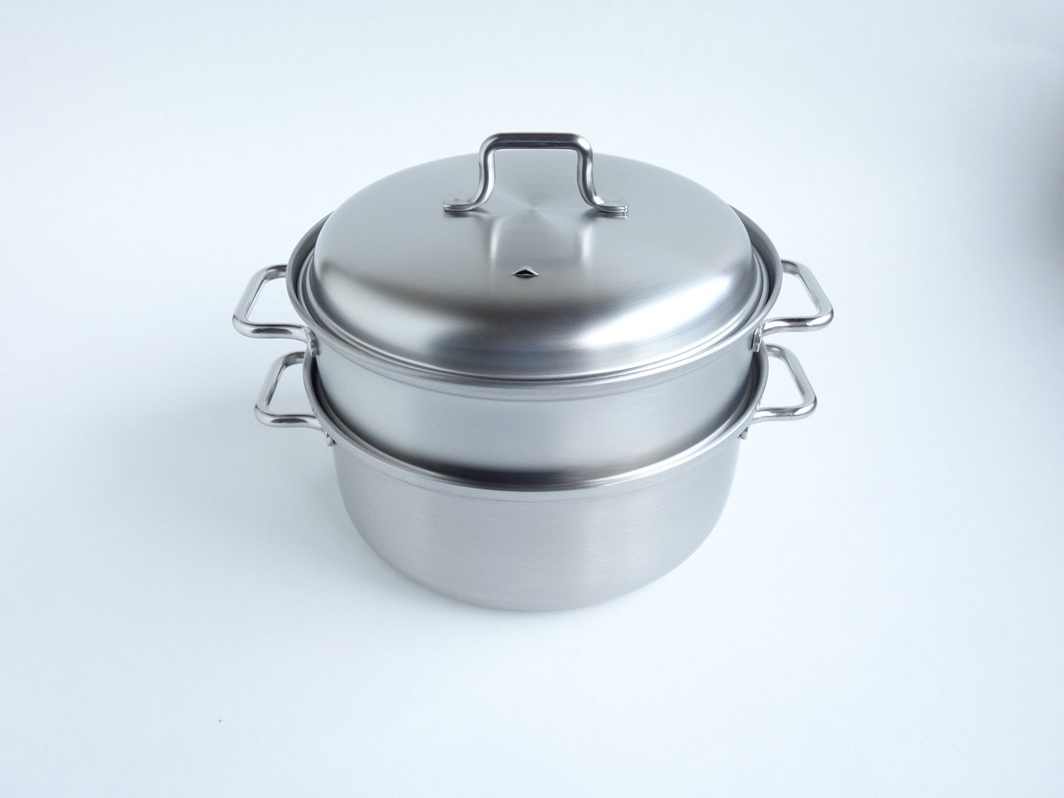 工房アイザワ】ブラックピーマン200vスチーマ 18cm IH 対応 70340 | LIT