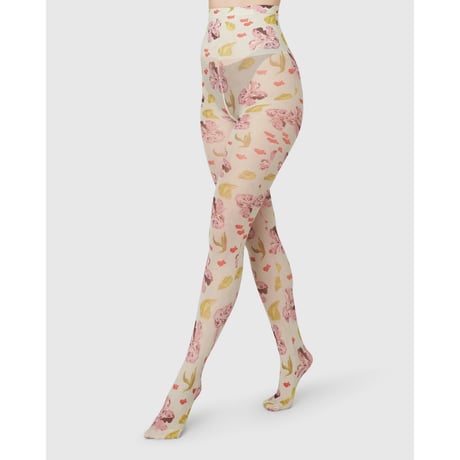 SWEDISH STOCKINGS/HELEN BULLOCK FLORAL TIGHTS