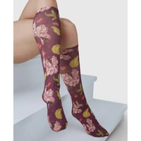 SWEDISH STOCKINGS/HELEN BULLOCK FLORAL KNEE HIGHS