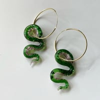 Ninfa Handmede／Snake hoops Earth