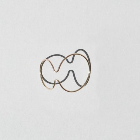 Saskia Diez／Wire  Earcuff DOUBLE／Gold