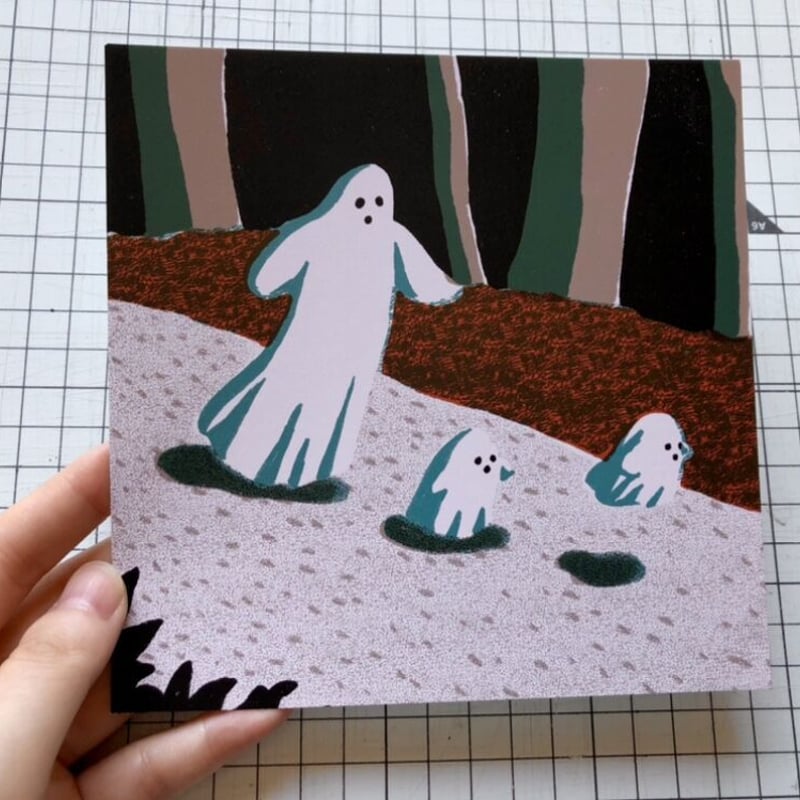 正方形ポストカード/square postcard | tanikonatsu