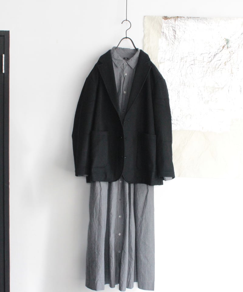 ももじり様専用 ビアズリー ジャケット シャツ バンドカラー ウール