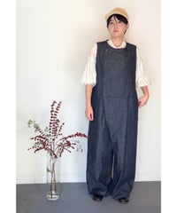 UT241PT041 トリプルワッシャーリネン/6ozデニム　3Dオールインワン