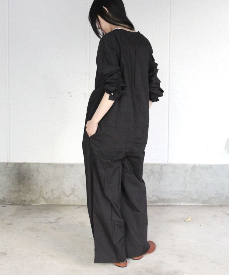 UNIVERSAL TISSU ブラックオールインワン　サイズ0 UT210PT029 ロングスリーブ3Dオールインワン【size 0】 | GALERIE T