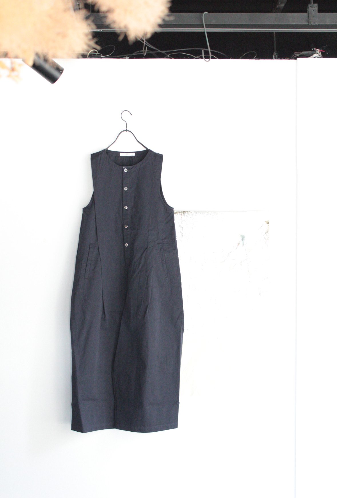 キルティング ジップ サロペット パンツ 2色 秋 冬 韓国 nr7573 US251PT032 綿麻ツイル/カモフラジャガード サロペットパンツ