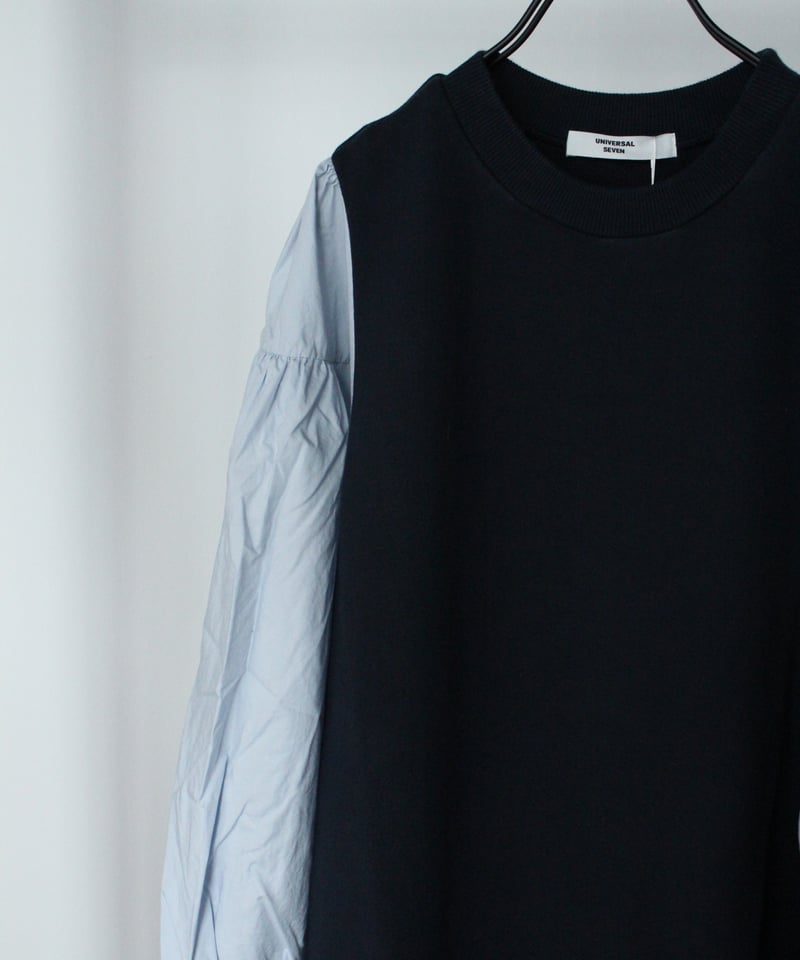 US250CT018 セントラル裏毛 タイプライターコンボワンピース | GALERIE