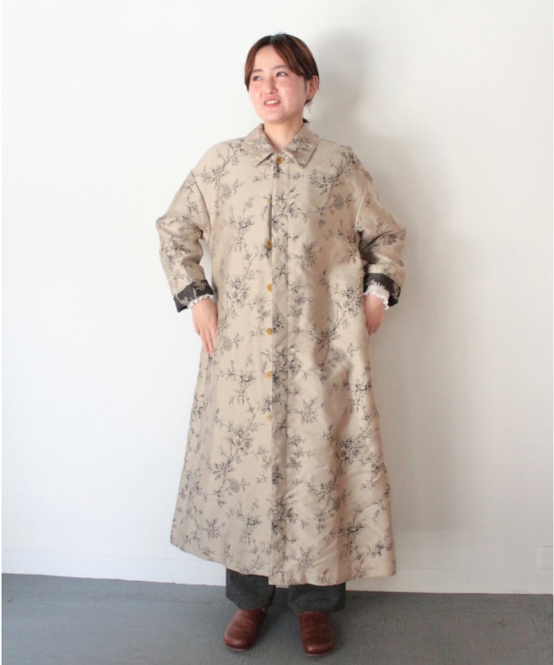 【匿名配送】RNA 花柄 フラワー ステンカラーコート スプリングコート 春服 匿名配送】RNA 花柄 フラワー ステンカラーコート スプリング