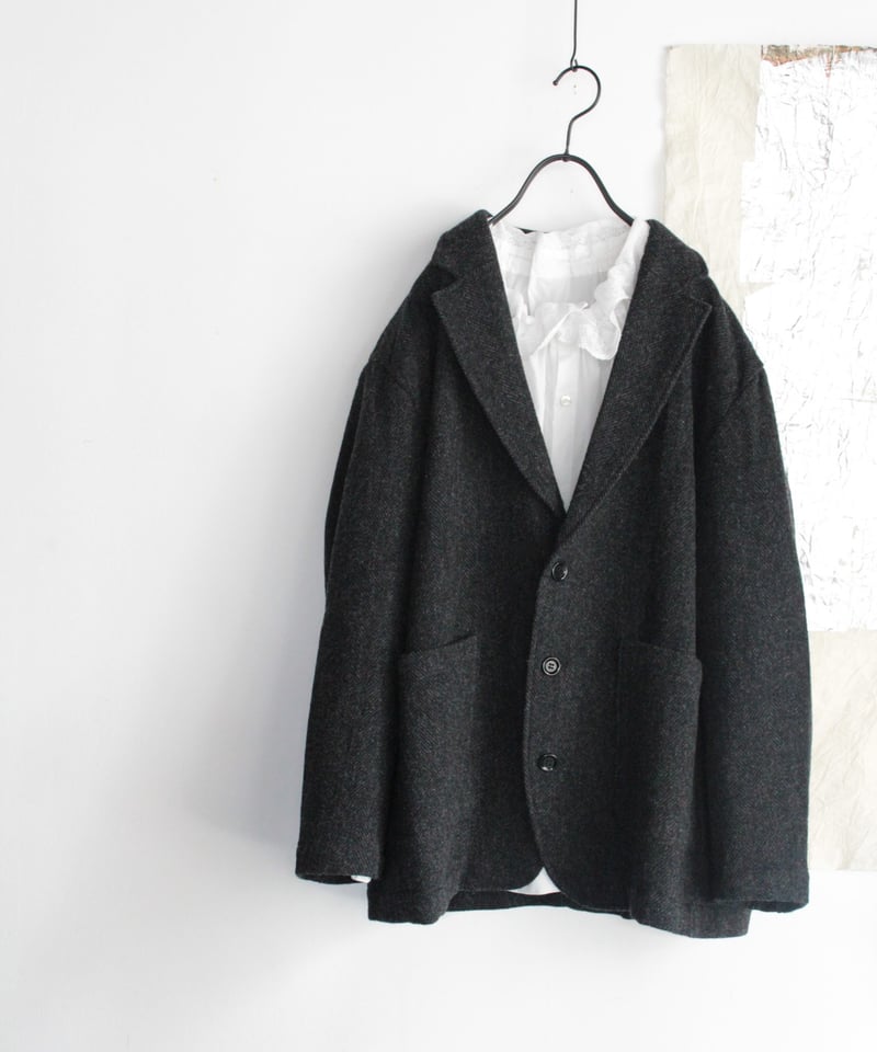 TS253JK064 オリジナルウールヘリンボン/カシミアビーバー