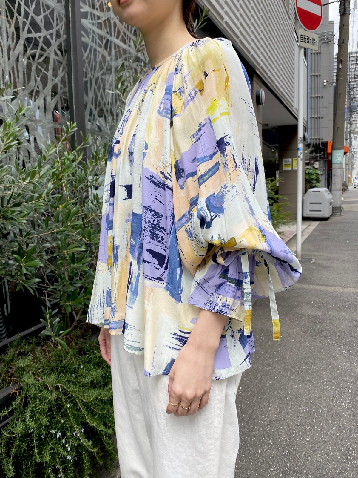 PA241BL003 イペカ ドレープギャザーブラウス | GALERIE TISSU OSAKA