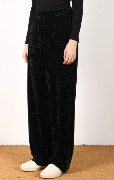PA250CT011 クラッシュベロア セミフレアパンツ | GALERIE TISSU OSAKA