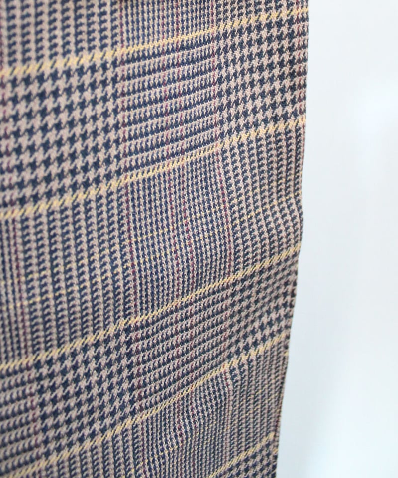 US234PT023 Wコーデュロイ/先染めチェック タックパンツ US234PT023 Wコーデュロイ/先染めチェック タックパンツ