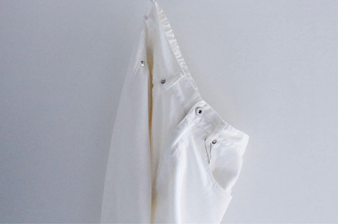 TS240PT002 サフィランリネンデニム ハイライズパンツ | GALERIE TISSU