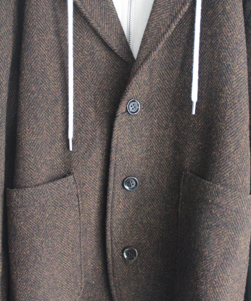 TS253JK064 オリジナルウールヘリンボン/カシミアビーバー テーラード