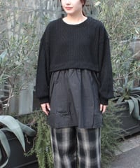 US250CT020　ケーブルジャガードコンボ　プルオーバー