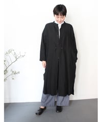 TS260SH090  フレンチリネン/東炊きストライプ　ロングカーデ