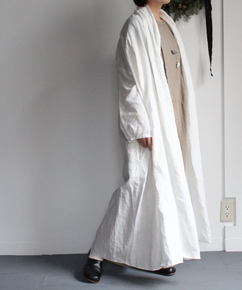 UT252CO031 セルロースリネン/キュプラコットンリネン オリガミガウン