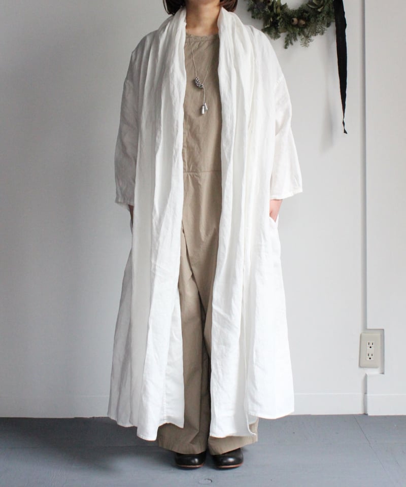 UT252CO031 セルロースリネン/キュプラコットンリネン オリガミガウン
