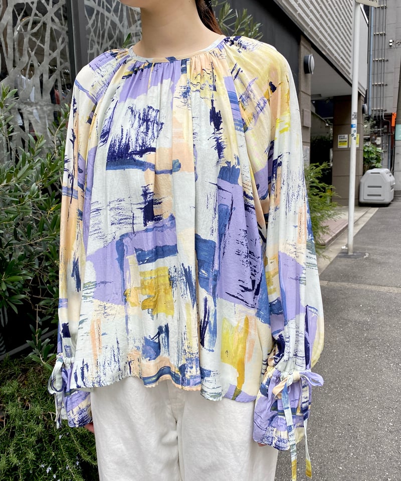 PA241BL003 イペカ ドレープギャザーブラウス | GALERIE TISSU OSAKA